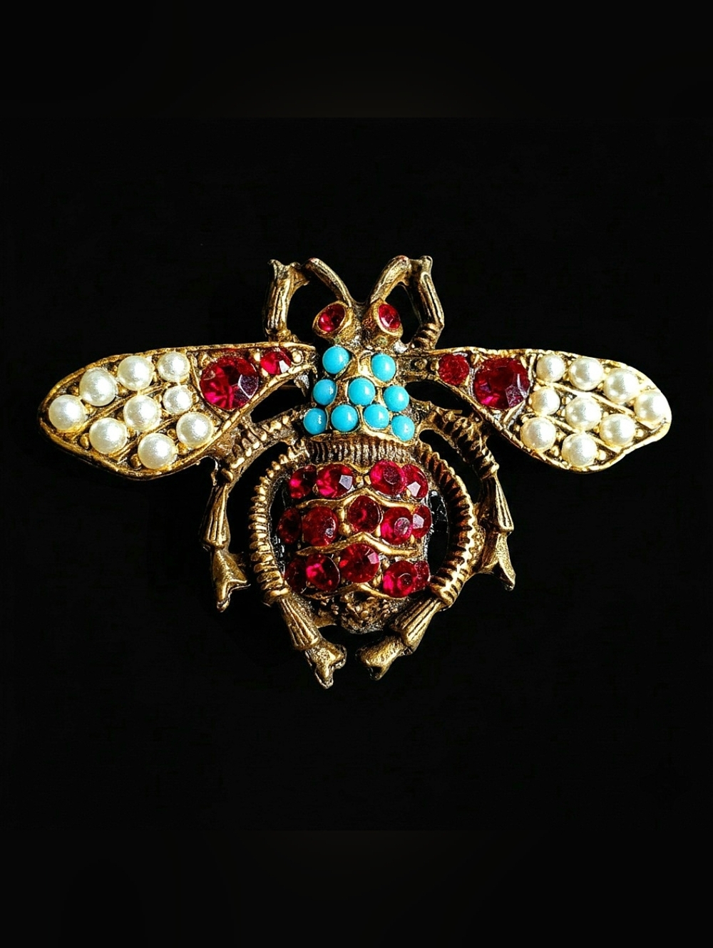 Vintage MCM Figural Bumble Bee Brooch